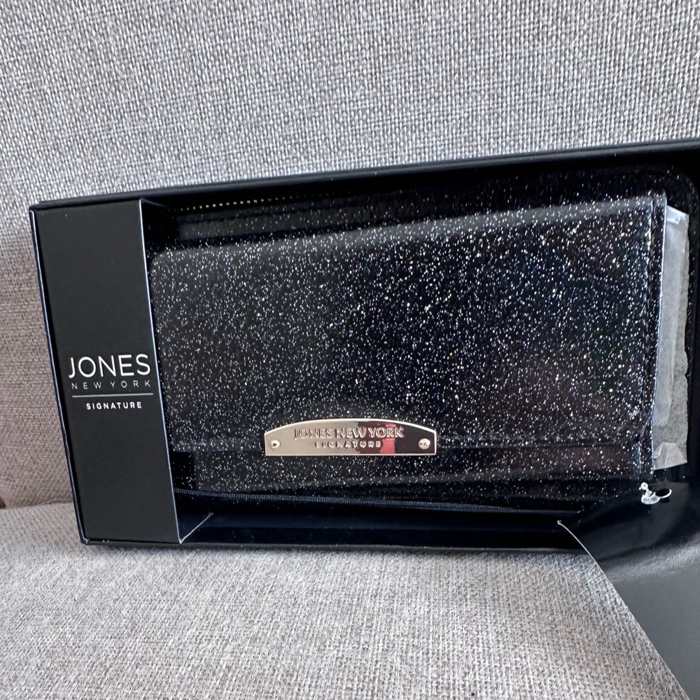 Jones New York Black Amelia Clutch